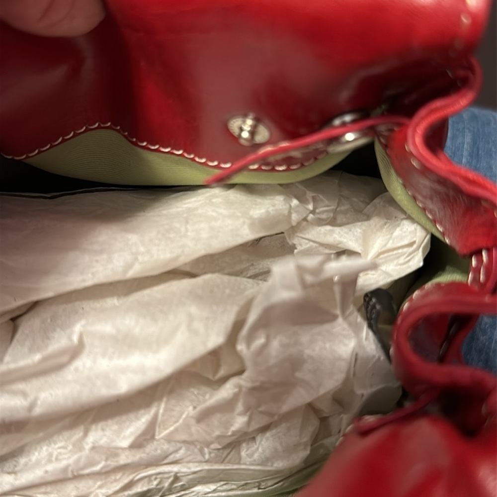 HELEN WELSH Red Leather Handbag - Picture 6 of 6